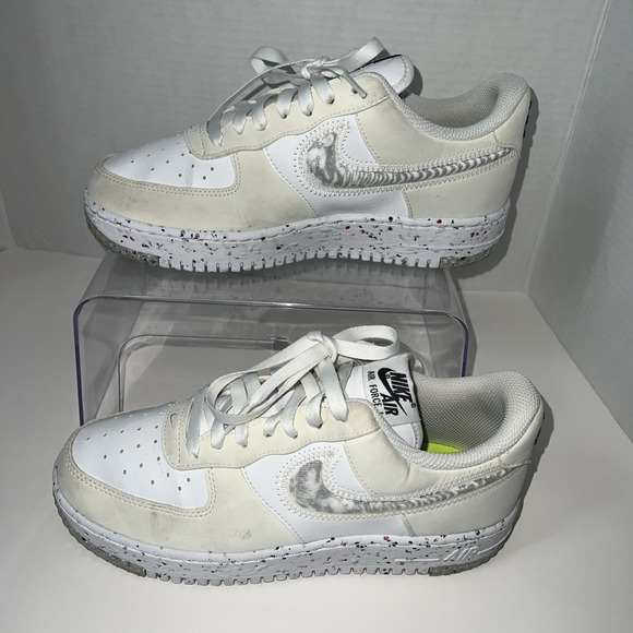 Nike Womens Air Force 1 Crater Sneakers Shoes White Size 8 - Picture 6 of 9